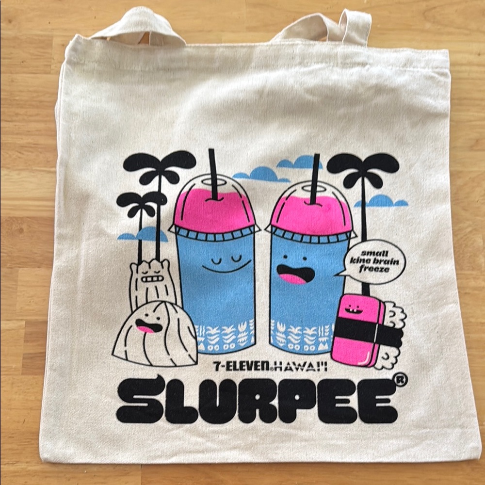 7-Eleven Hawaii 2025 Slurpee Tote Bag - Cream